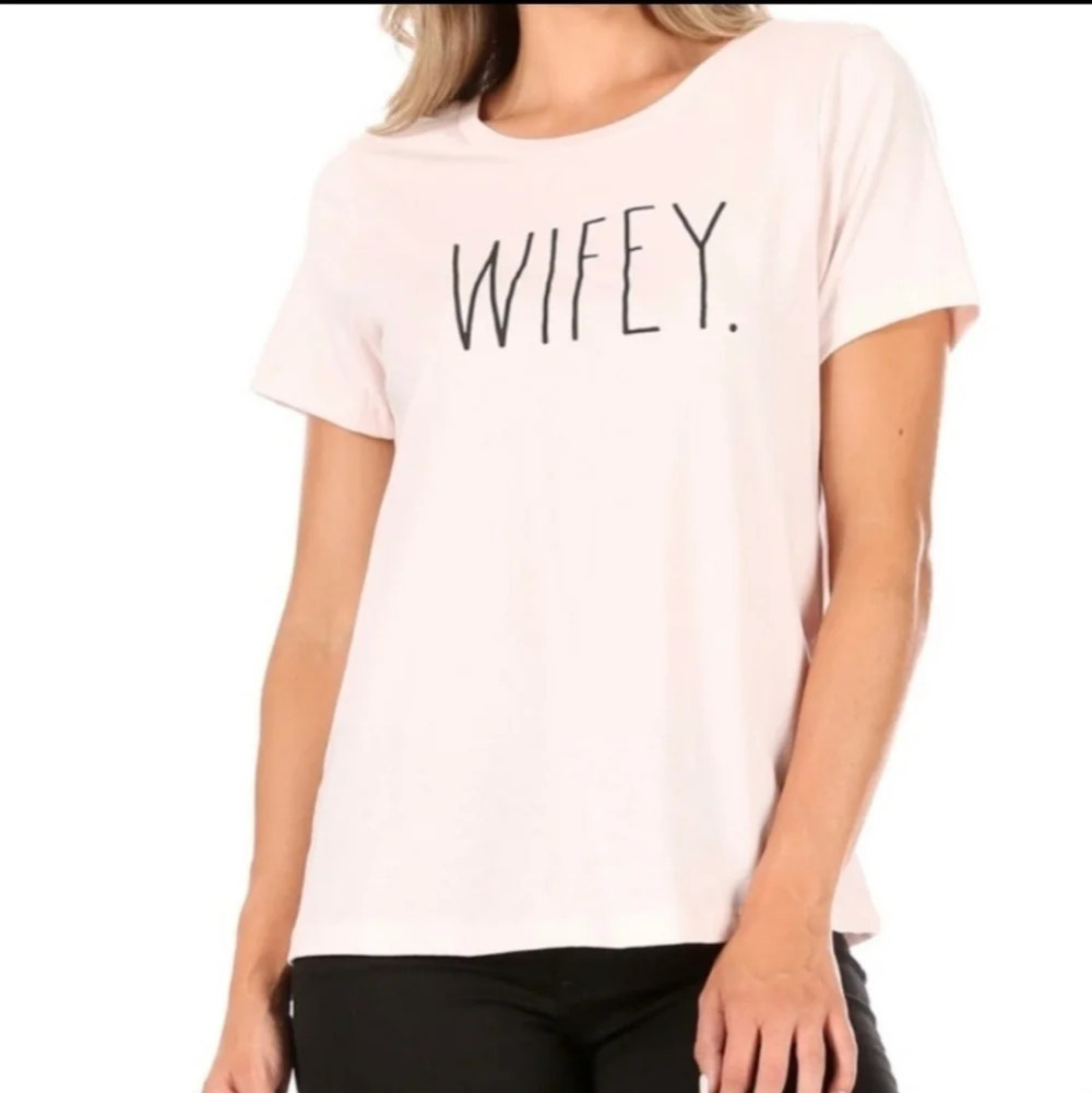 Rae Dunn Women's Wifey Tee Shirt Top XS